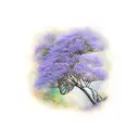 jacaranda tree tattoo design idea
