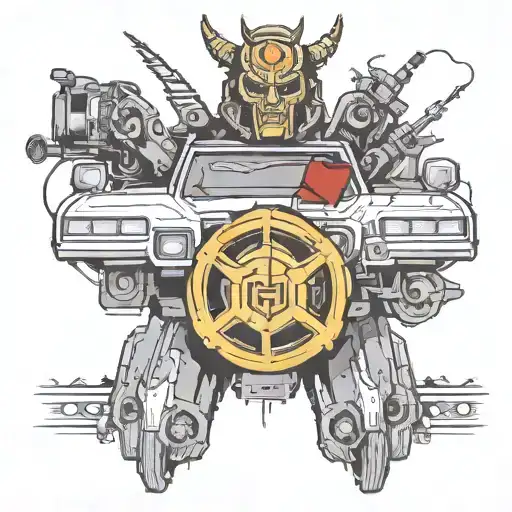 2006 ford crown Victoria decepticon robot tattoo design idea