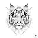 Dragon vs tiger tattoo design idea