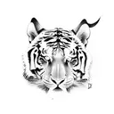 Dragan vs tiger tattoo design idea