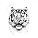 Dragan vs tiger tattoo design idea
