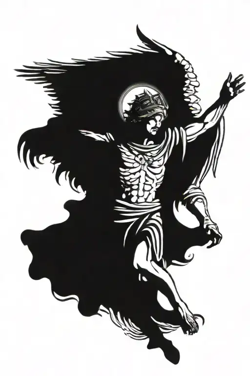 saint Micheal The Archangel tattoo design idea