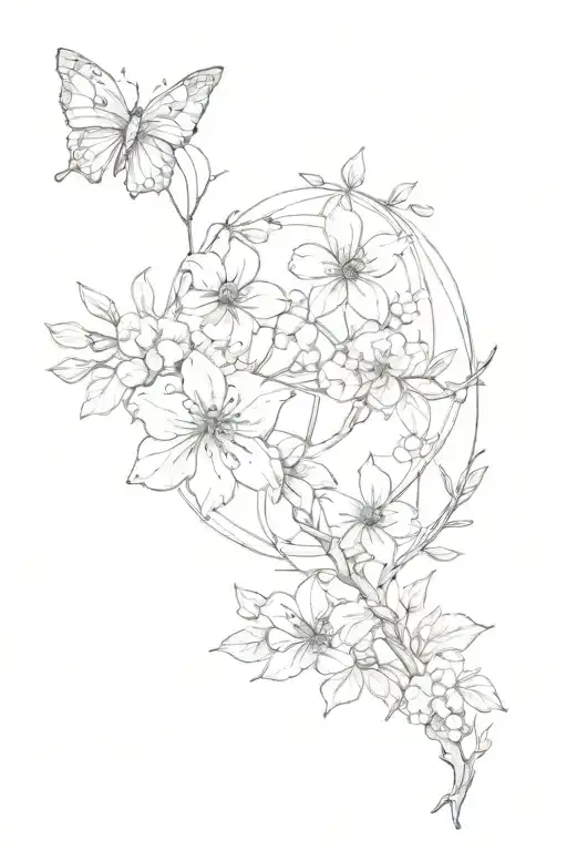 spring day bts tattoo design idea