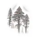Tattoo including various things of nepal like mt everest ,rhododendron , trees ,nature etc tattoo design idea