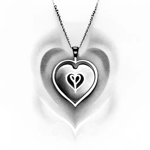 A tribute to your family: a tattoo of a heart-shaped locket with the initials of your mom, dad, and brother inside tattoo design idea