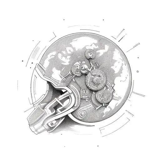 ak 47 tattoo design idea