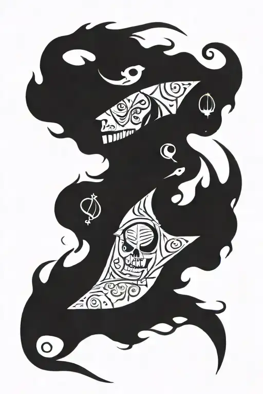 death 13 tarot card  tattoo design idea
