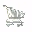 shopping cart with skeleton in it  tattoo design idea