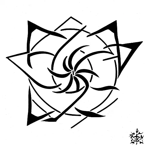 Wind rose with land and sea turtle tattoo design idea