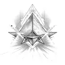 Bermuda Triangle tattoo design idea