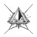 Bermuda Triangle tattoo design idea