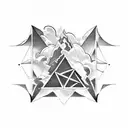 Bermuda Triangle tattoo design idea