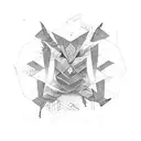 Money bow tattoo design idea