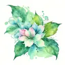 splash Watercolors  tattoo design idea