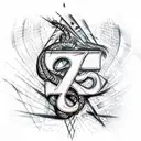 romans numerals tattoo design idea