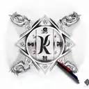 romans numerals tattoo design idea