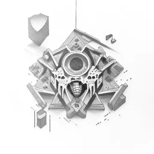 the phrase 'Take the risk or lose the chance' tattoo design idea