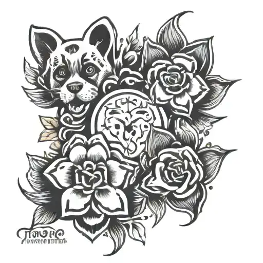 three paw prints with the quote "Theyre the closest thing to pure love that I have ever known"  tattoo design idea