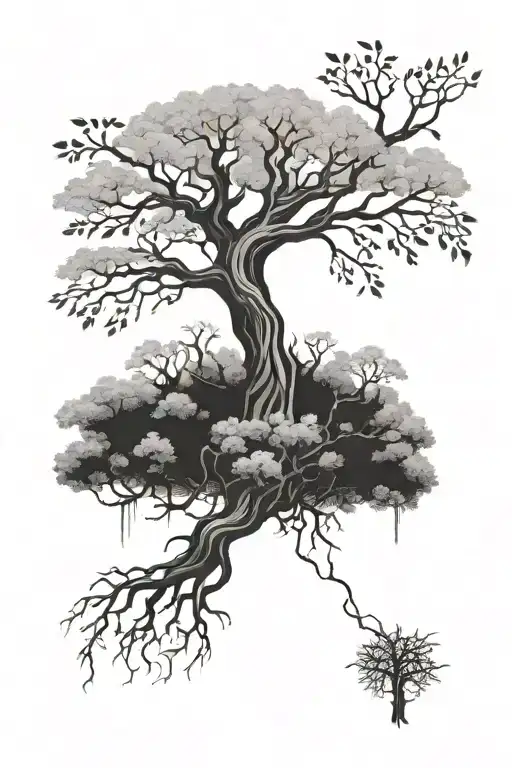 posion tree tattoo design idea