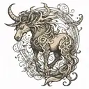 mythical creature inspired tattoo design idea