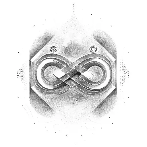 design a infinity logo mixed with beyond logo. The entire design should have a line 'FROM 1988' tattoo design idea