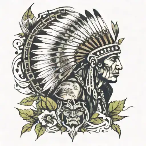 Cherokee Indian tatoo tattoo design idea