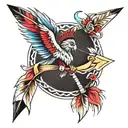 Indian arrow tattoo design idea