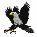 eagle soaring tattoo design idea