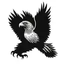 eagle soaring tattoo design idea