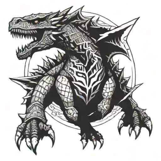 Monster Hunter tattoo design idea