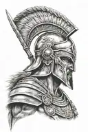 spartan warrior tattoo design idea