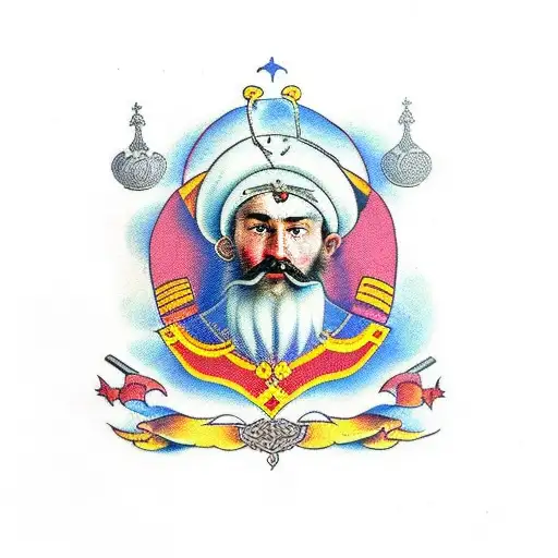 Ivan Sirko the Cossack (1610 - 1680) is a famous basket captain of the Zaporizhzhya Army. tattoo design idea
