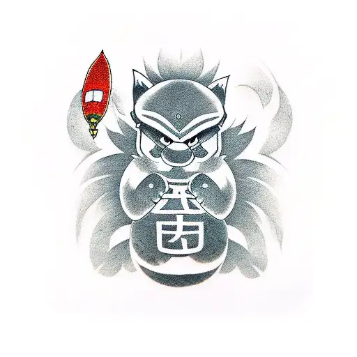 firefox super Mario tattoo design idea