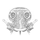 skate guns tattoo design idea