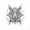 skate guns tattoo design idea