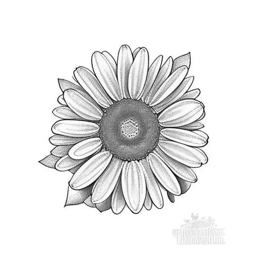 the Daisy and the Sweet Pea tattoo design idea