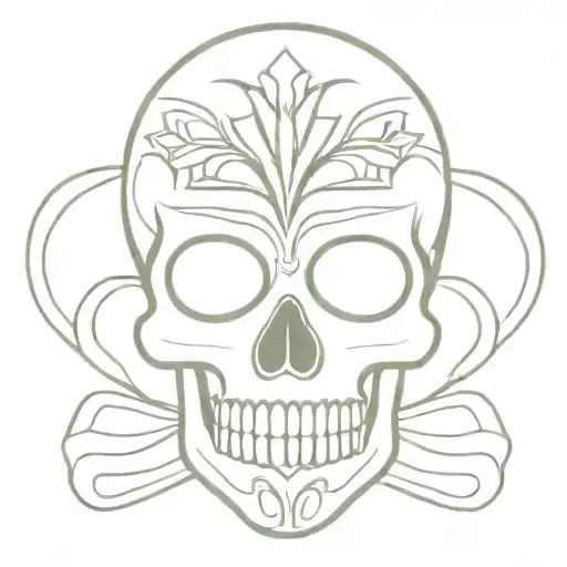 mexican skull tattoo design idea