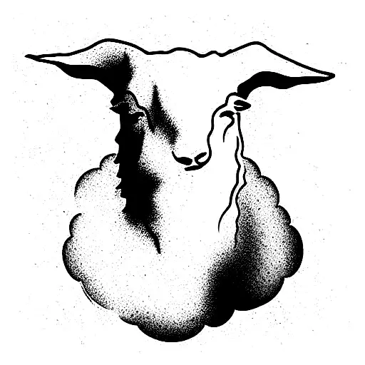 cult of the lamb tattoo design idea