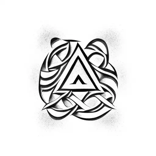 Valknut Symbol tattoo design idea