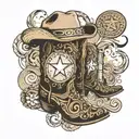 texas outline, within it a maverick, snakeskin boots, Alamo, whataburger logo, cowboy hat on top of panhandle, dove tattoo design idea