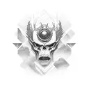 Fear God tattoo design idea