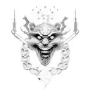 Fear God tattoo design idea