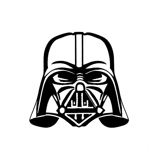 Darth Vader with flowers tattoo design idea