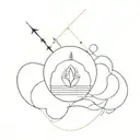 changing the perspective or flipping the  narrative tattoo design idea