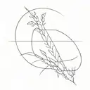 changing the perspective or flipping the  narrative tattoo design idea