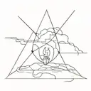 changing the perspective or flipping the  narrative tattoo design idea