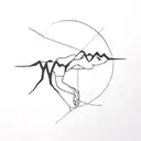 changing the perspective or flipping the  narrative tattoo design idea