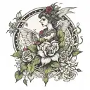 perspective or narrative  tattoo design idea