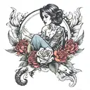 perspective or narrative  tattoo design idea