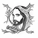 jesus hardwork never give up tattoo design idea